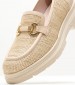 Women Moccasins 2440.20020 Beige Mat Mortoglou