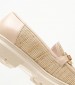 Women Moccasins 2440.20020 Beige Mat Mortoglou