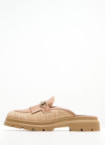 Γυναικεία Flats Salto.Baixo Μπεζ 'Υφασμα Schutz