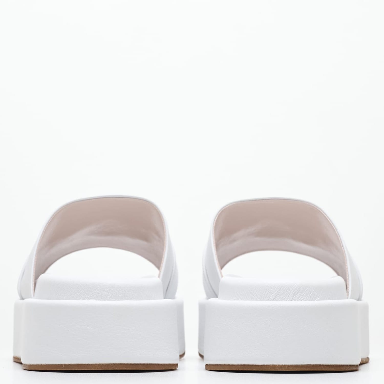 Women Platforms Low 2442.00701 White Leather Mortoglou Women Platforms Low 2442.00701 White Leather Mortoglou