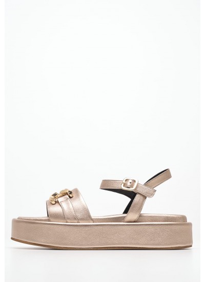 Γυναικεία Flats Salto.Baixo Μπεζ 'Υφασμα Schutz