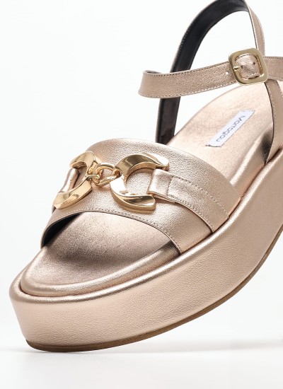 Γυναικεία Flats Salto.Baixo Μπεζ 'Υφασμα Schutz