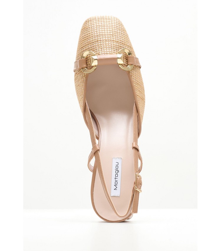 Women Pumps & Peeptoes Low 2445.52008A Beige Mat Mortoglou