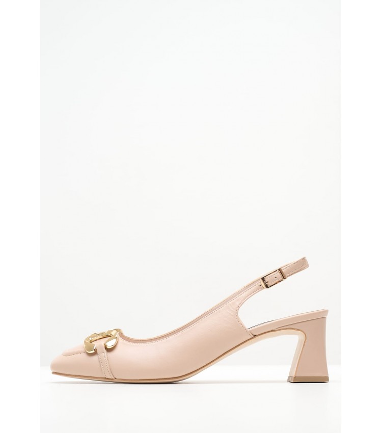 Women Pumps & Peeptoes Low 2445.52010A Beige Leather Mortoglou