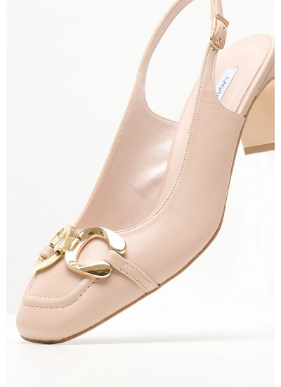 Γυναικεία Flats 27112 Μπεζ Δέρμα Tamaris