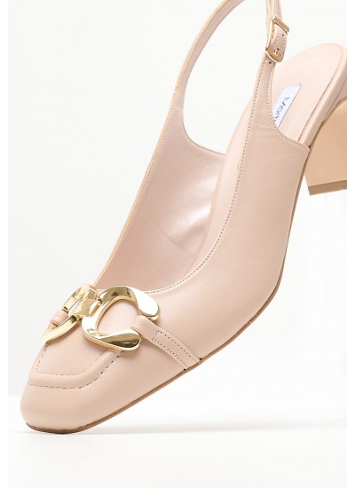 Women Pumps & Peeptoes Low 2445.52010A Beige Leather Mortoglou