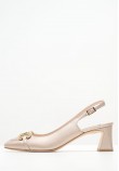 Women Pumps & Peeptoes Low 2445.52010A Gold Leather Mortoglou