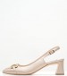 Women Pumps & Peeptoes Low 2445.52010A Gold Leather Mortoglou