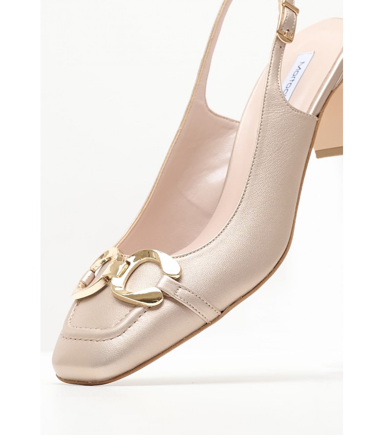 Women Pumps & Peeptoes Low 2445.52010A Gold Leather Mortoglou