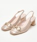 Women Pumps & Peeptoes Low 2445.52010A Gold Leather Mortoglou