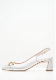 Women Pumps & Peeptoes Low 2445.52010A Silver Leather Mortoglou