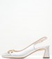 Women Pumps & Peeptoes Low 2445.52010A Silver Leather Mortoglou