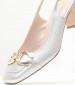 Women Pumps & Peeptoes Low 2445.52010A Silver Leather Mortoglou