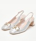 Women Pumps & Peeptoes Low 2445.52010A Silver Leather Mortoglou