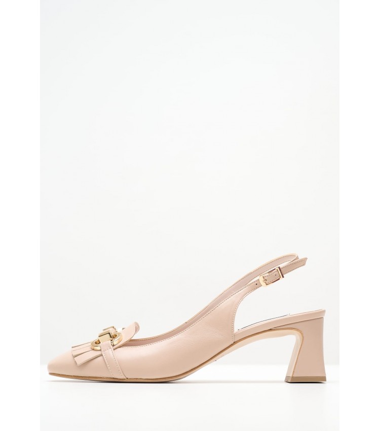 Women Pumps & Peeptoes Low 2445.52012 Beige Leather Mortoglou