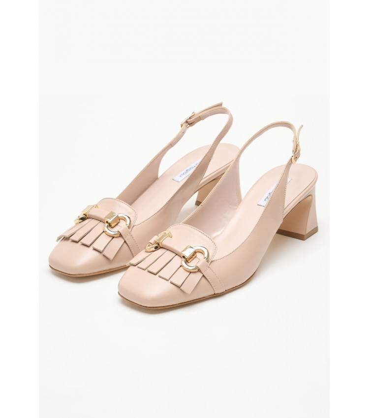 Women Pumps & Peeptoes Low 2445.52012 Beige Leather Mortoglou