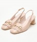 Women Pumps & Peeptoes Low 2445.52012 Beige Leather Mortoglou