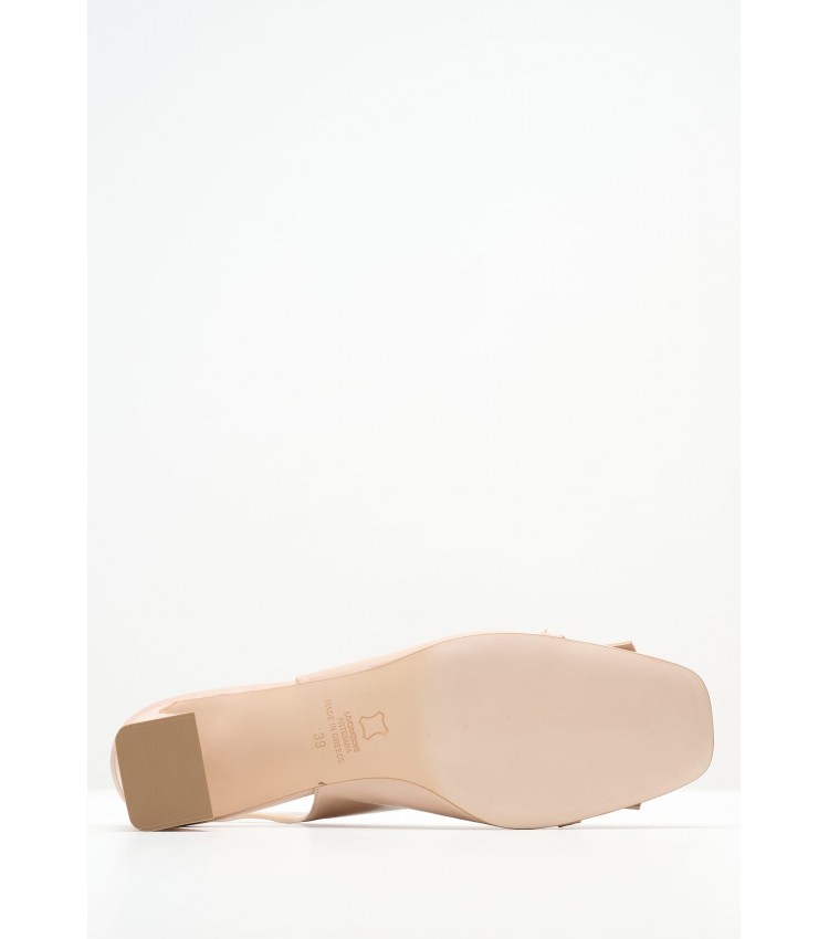 Women Pumps & Peeptoes Low 2445.52012 Beige Leather Mortoglou