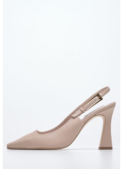 Women Pumps & Peeptoes High 2446.93516A Beige Leather Mortoglou