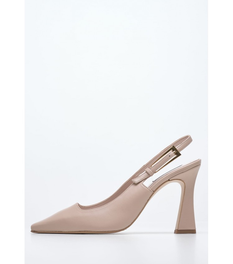 Women Pumps & Peeptoes High 2446.93516A Beige Leather Mortoglou