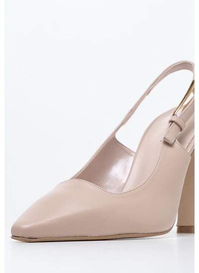 Women Pumps & Peeptoes High 2446.93516A Beige Leather Mortoglou