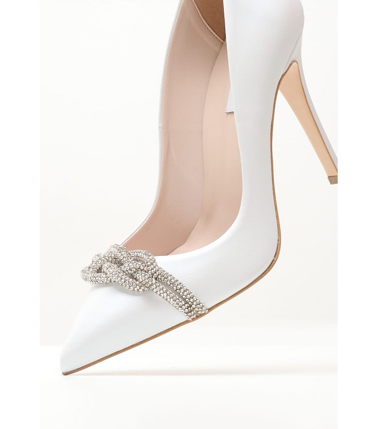 Women Pumps & Peeptoes Low 2447.100108 White Leather Mortoglou