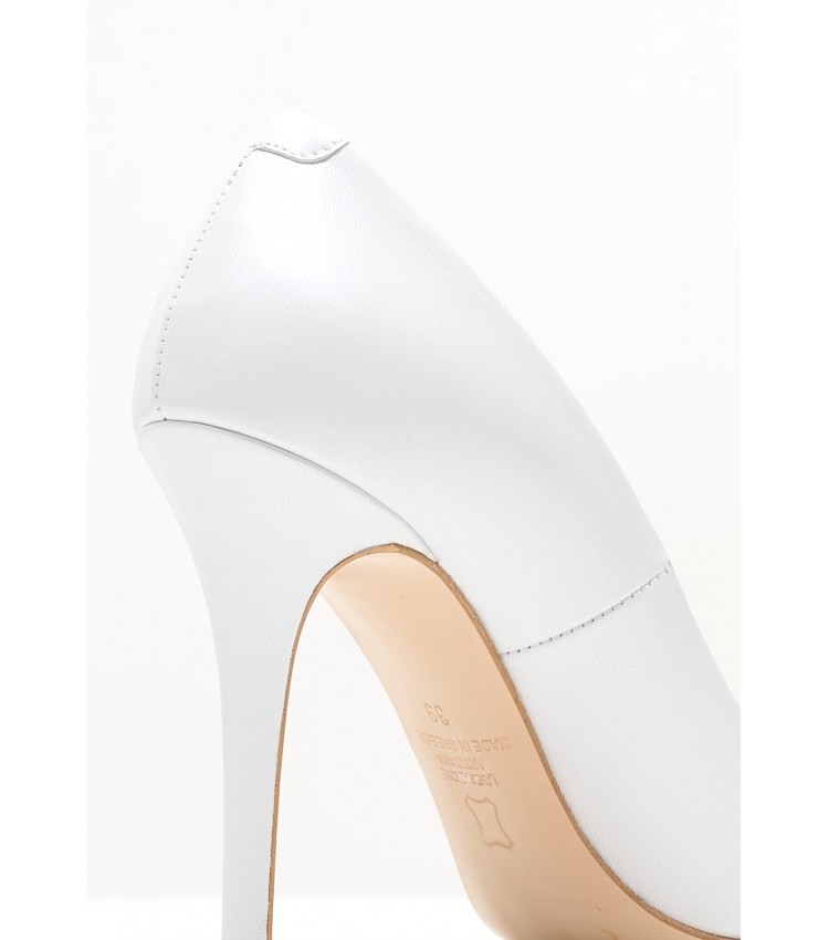 Women Pumps & Peeptoes Low 2447.100108 White Leather Mortoglou