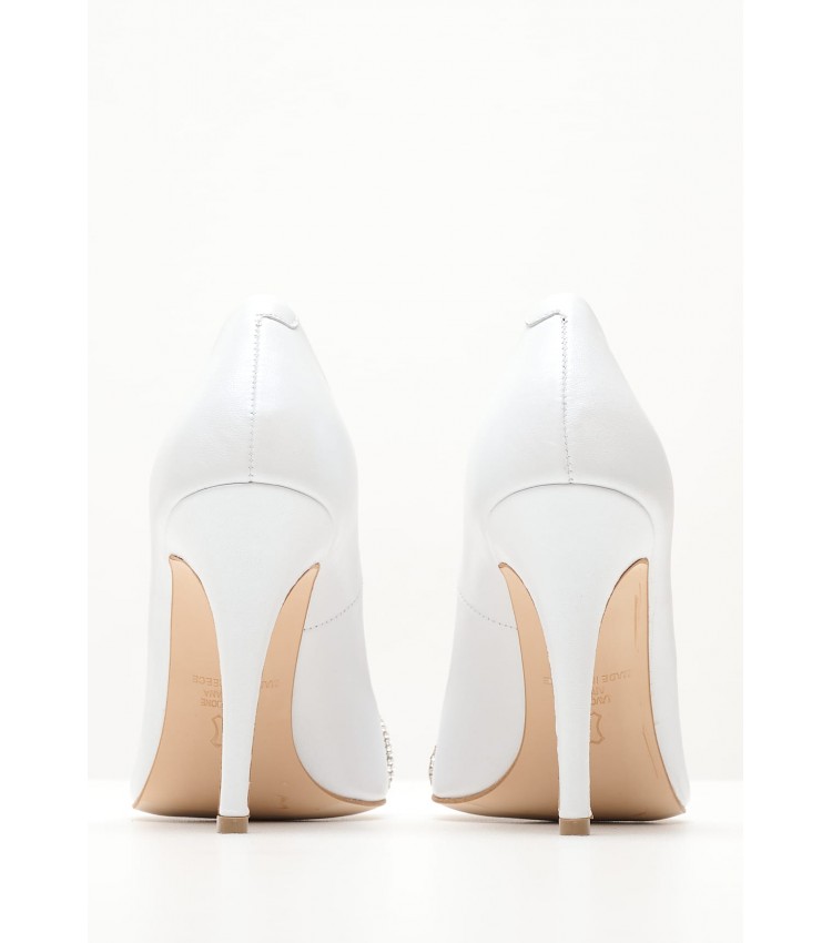 Women Pumps & Peeptoes Low 2447.100108 White Leather Mortoglou