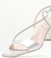 Women Sandals 2447.63506A Silver Leather Mortoglou