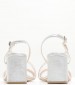 Women Sandals 2447.63506A Silver Leather Mortoglou