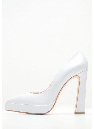 Women Pumps & Peeptoes High 2450.100500 White Leather Mortoglou