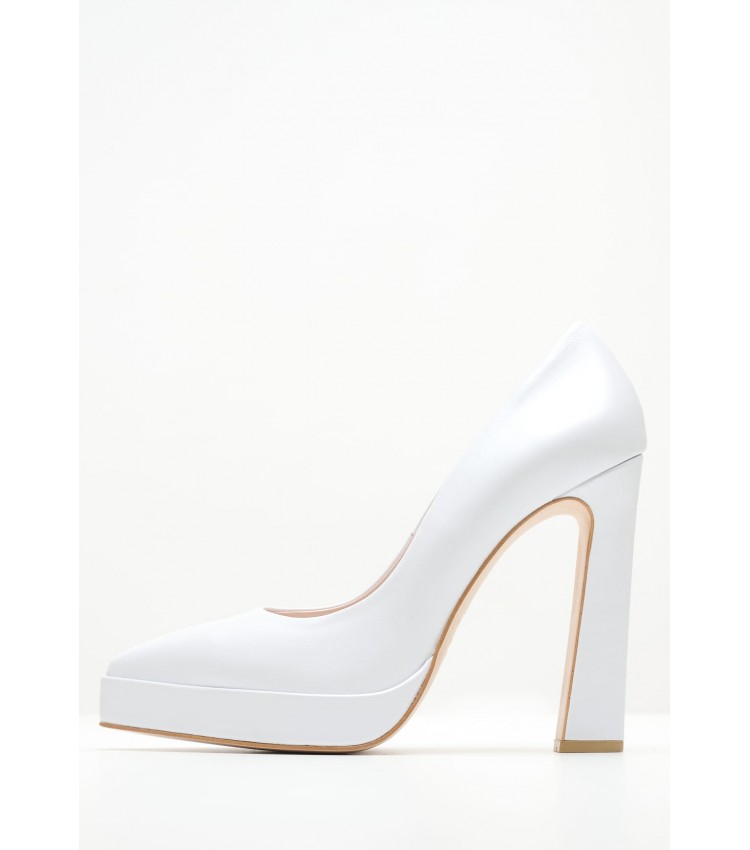 Women Pumps & Peeptoes High 2450.100500 White Leather Mortoglou