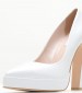 Women Pumps & Peeptoes High 2450.100500 White Leather Mortoglou