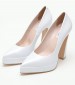 Women Pumps & Peeptoes High 2450.100500 White Leather Mortoglou