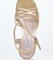 Women Sandals 2450.74201A Gold Leather Mortoglou