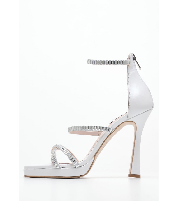 Women Sandals 2450.93704 White Leather Mortoglou