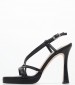 Women Sandals 2450.93706 Black Leather Mortoglou