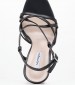 Women Sandals 2450.93706 Black Leather Mortoglou