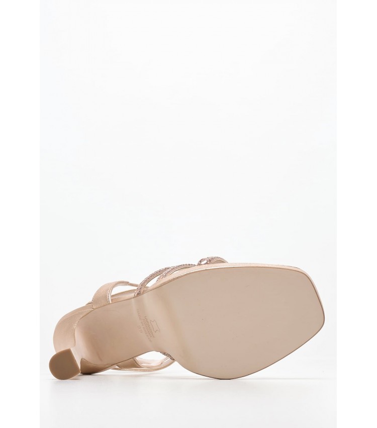 Women Sandals 2450.93709 Bronze Leather Mortoglou