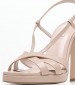 Women Sandals 2450.93711A Beige Leather Mortoglou