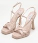 Women Sandals 2450.93711A Beige Leather Mortoglou