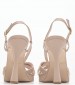 Women Sandals 2450.93711A Beige Leather Mortoglou