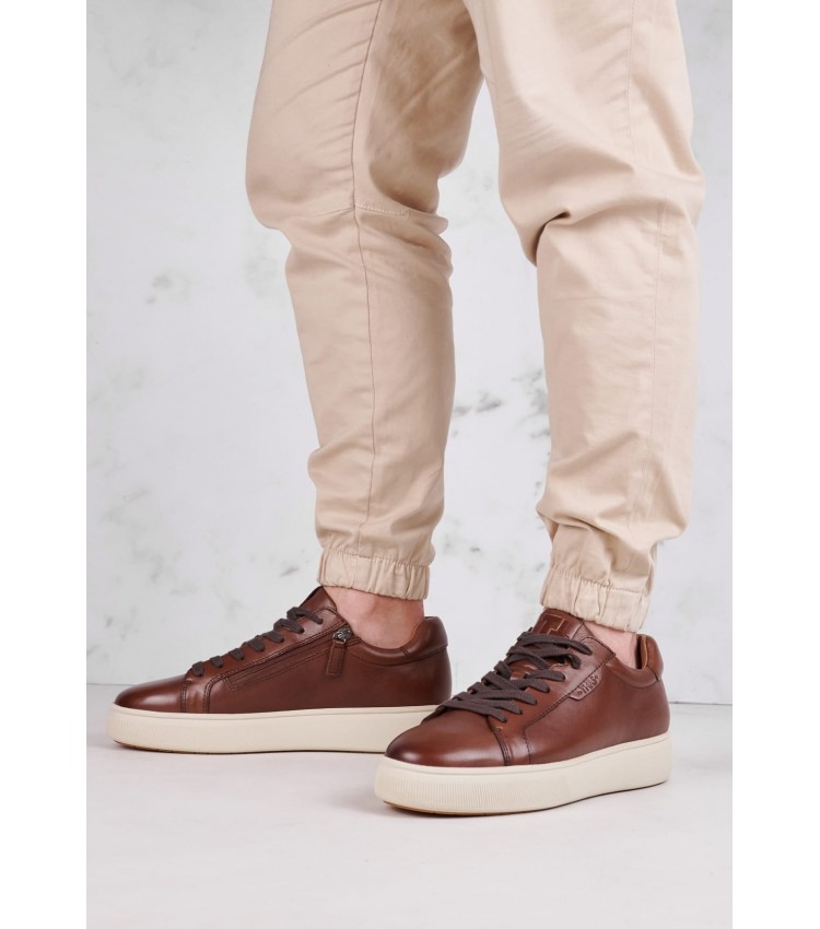 Men Casual Shoes 13601 Brown Leather Tamaris