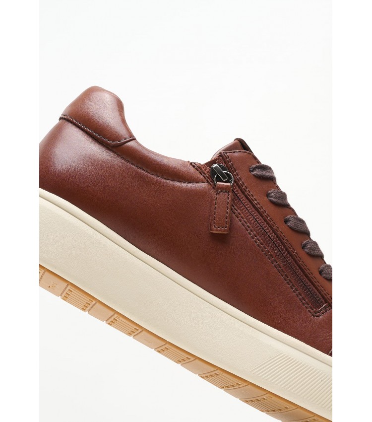 Men Casual Shoes 13601 Brown Leather Tamaris