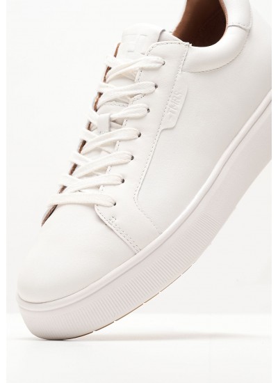 Men Casual Shoes 13601 White Leather Tamaris