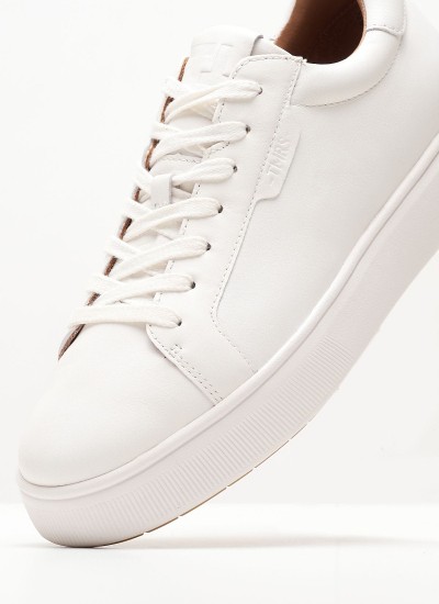 Men Casual Shoes 13601 White Leather Tamaris