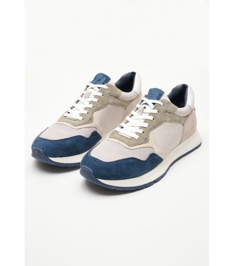 Men Casual Shoes 13602 Grey Leather Tamaris