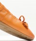 Women Balerinas 22107 Orange Leather Tamaris