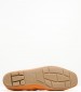 Women Balerinas 22107 Orange Leather Tamaris