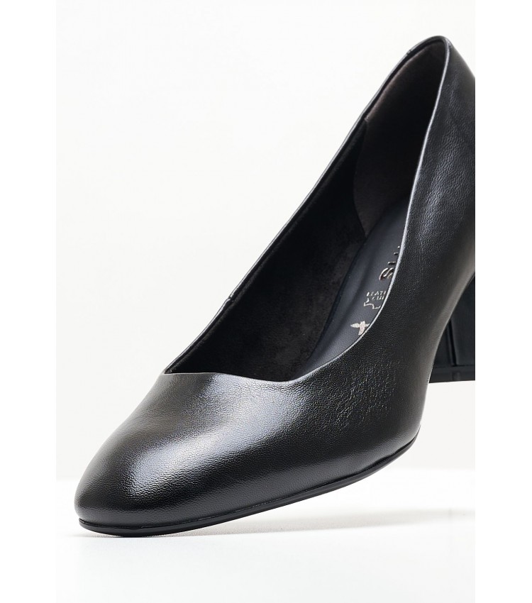 Women Pumps & Peeptoes Low 22400 Black Leather Tamaris